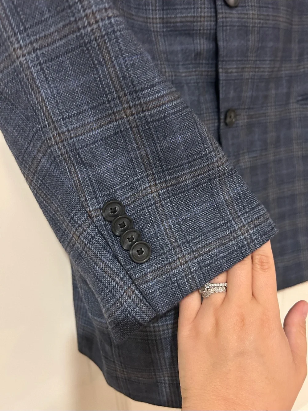 Ing Loro Piana x Nordstrom Plaid 100% Cashmere Blazer